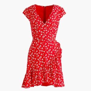 J.Crew Faux-Wrap Mini Dress